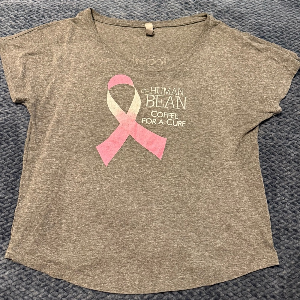 HUMAN BEAN COFFEE FOR A CURE T-SHIRT